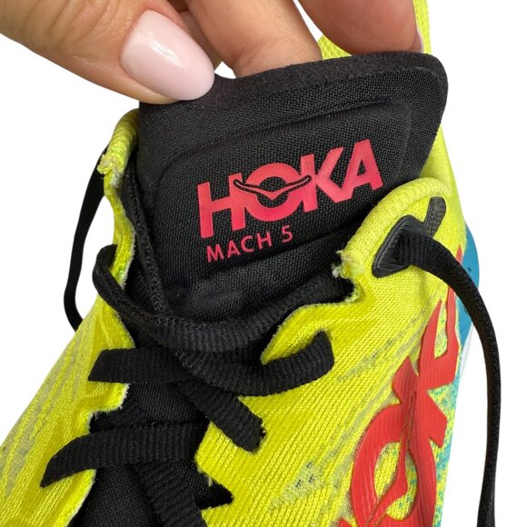HOKA Mach 5 Evening Primrose Scuba Blue men's running training sneakers size 10 - Picture 7 of 9